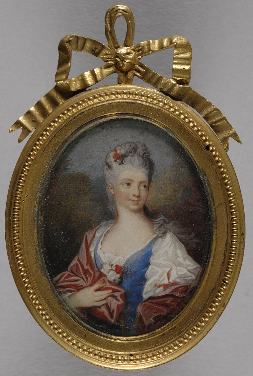Portrait d'Adrienne Lecouvreur (1692-1730), dans un paysage